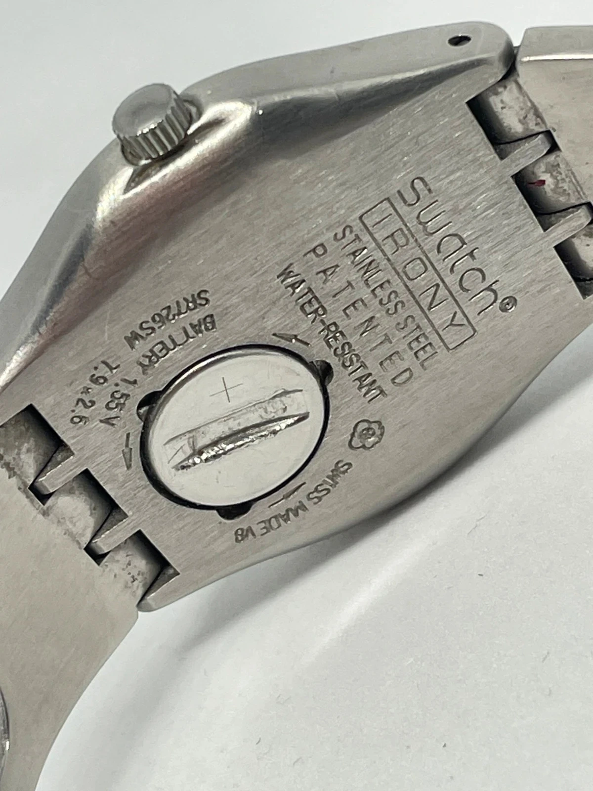 Swatch Irony V8 roestvrij staal met minimalistische zilveren wijzerplaat – vintage jaren 90 – photo 5